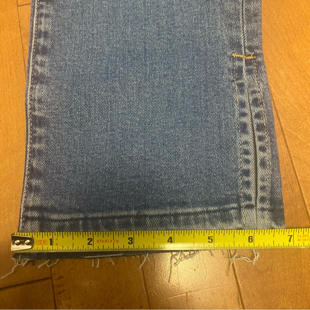 GAP Size 28 6 Vintage Slim High Rise Blue Raw Hem Slits to Hem Women's Jeans New - Picture 10 of 12